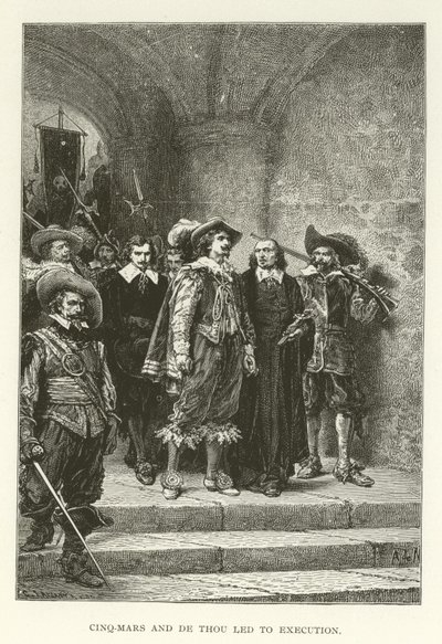 Cinq-Mars and de Thou led to execution by American School