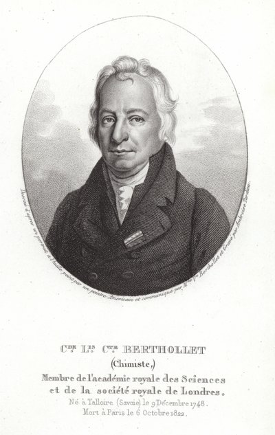 Claude Louis Berthollet by American School