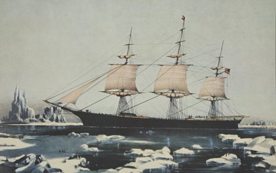 Clipper Ship, Red Jacket - In the Ice off Cape Horn, on her passage from Australia, to Liverpool, August 1854 by American School