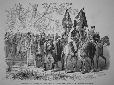 Confederate Prisoners Brought in after the Battle of Chancellorsville by American School