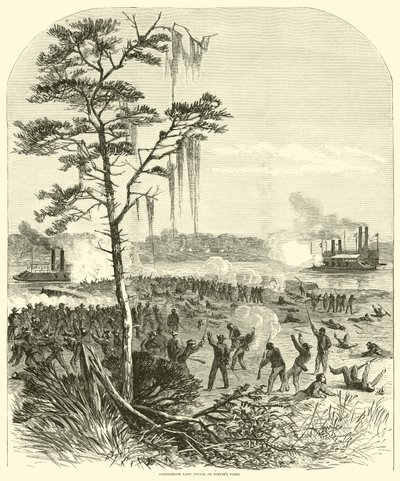 Confederate Land Attack on Porter