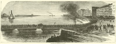 Confederates Evacuating Savannah, December 1864 by American School