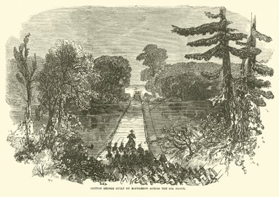 Cotton Bridge Built by McPherson Across the Big Black by American School