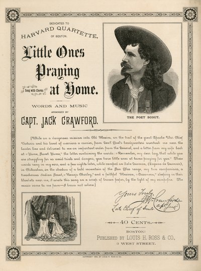 Cover of the Score Sheet for Little Ones Praying at Home by American School