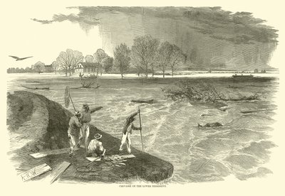 Crevasse on the Lower Mississippi, 1862 by American School
