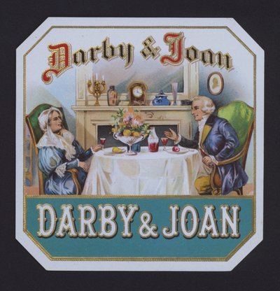 Darby and Joan, Cigar Label by American School