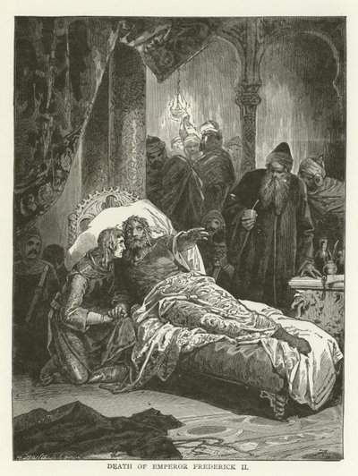 Death of Emperor Frederick II by American School