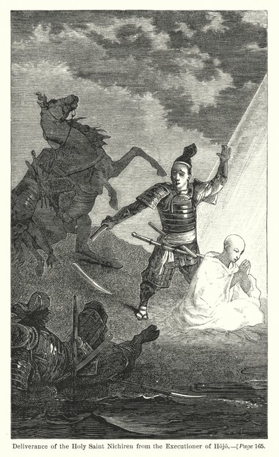 Deliverance of the Holy Saint Nichiren from the Executioner of Hojo by American School