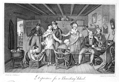 Departure for a Boarding School, from the Analectic Magazine, v.2., 1820 by American School