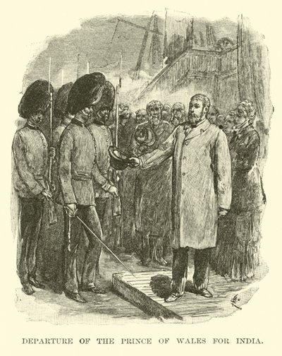Departure of the Prince of Wales for India by American School