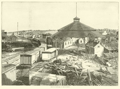 Depot of supplies on the railroad, October 1863 by American School