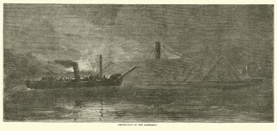 Destruction of the Albemarle, October 1864 by American School
