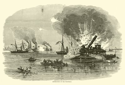 Destruction of the Westfield, January 1863 by American School