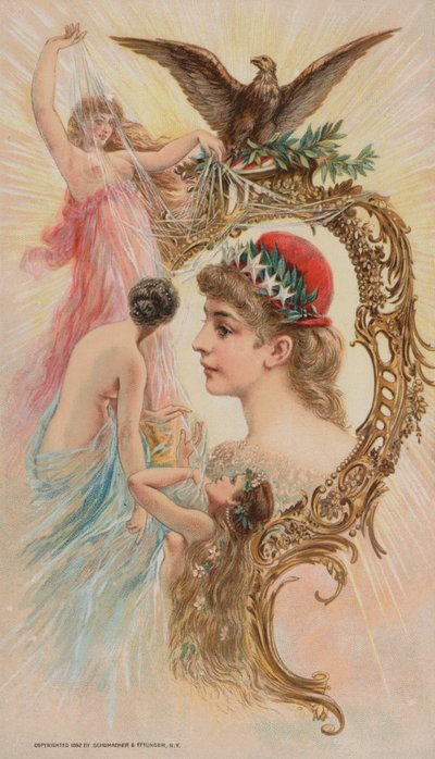 Eagle and Nymphs by American School