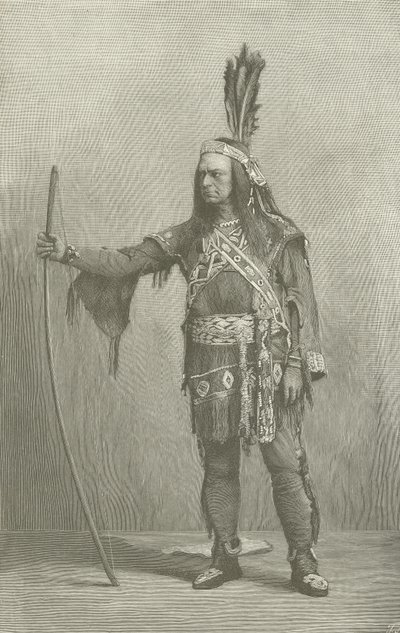 Edwin Forrest, American actor, as Metamora by American School
