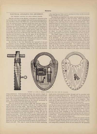Electrical Apparatus For Amusement, The Obedient Padlock by American School