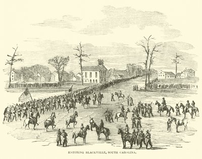 Entering Blackville, South Carolina, January 1865 by American School