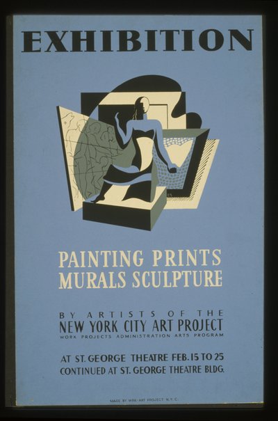 Exhibition Painting, Prints, Murals, Sculpture by Artists of the New York City Art Project by American School