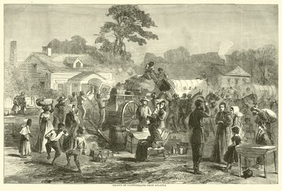 Exodus of Confederates from Atlanta, September 1864 by American School