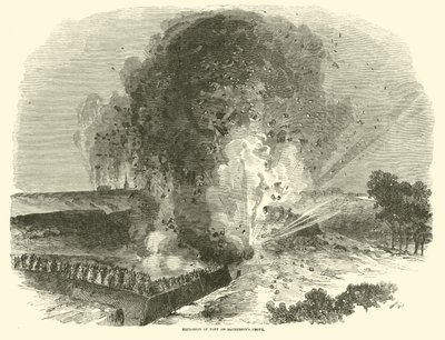 Explosion of Fort on McPherson