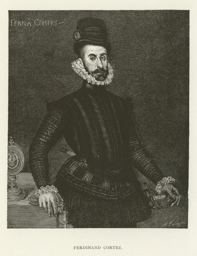 Hernán Cortés by American School