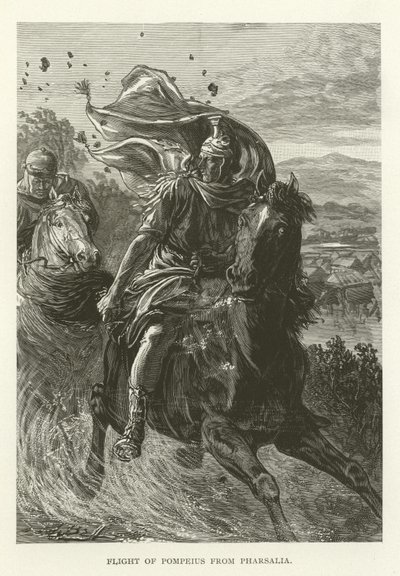 Flight of Pompeius from Pharsalia by American School
