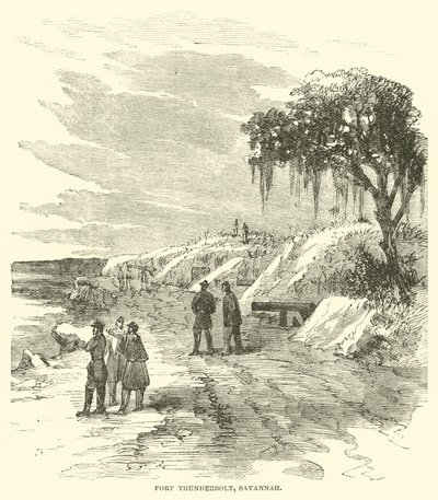 Fort Thunderbolt, Savannah, December 1864 by American School