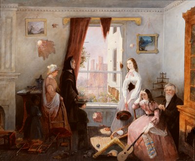 Fredericksburg Family in a War Torn House by American School