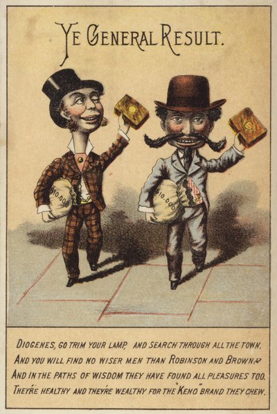 Gentlemen with Tobacco, Robinson and Brown by American School