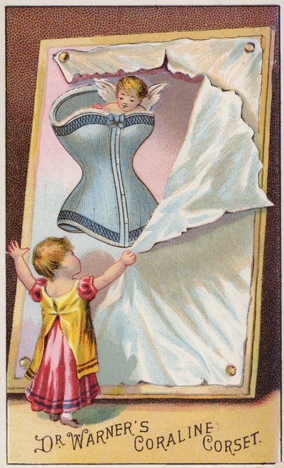 Girl Looking at Corset Picture by American School