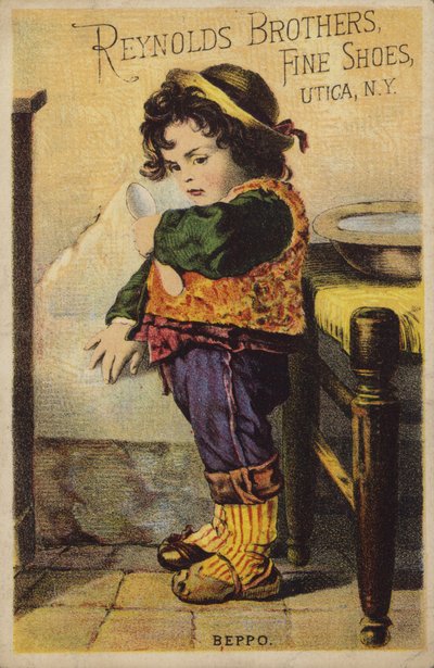 Girl Wearing Odd Sandals by American School