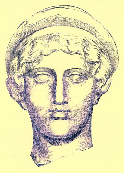 Hebe, Illustration from History of Greece by Victor Duruy, Published 1890 by American School