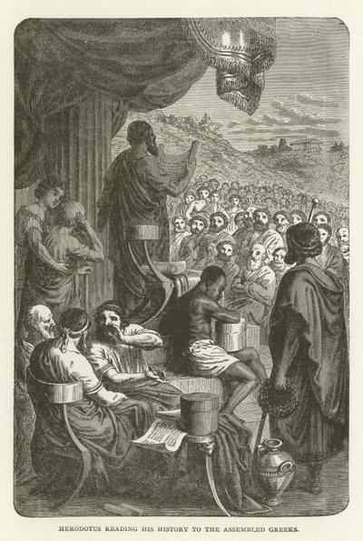 Herodotus reading his history to the assembled Greeks by American School