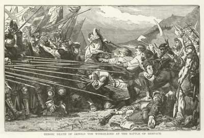 Heroic Death of Arnold von Winkelried at the Battle of Sempach by American School