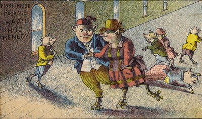Hogs Roller Skating by American School