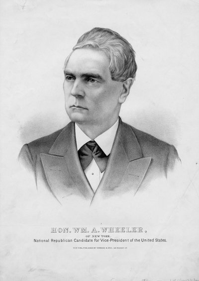 Hon. Wm. A. Wheeler, of New York: National Republican candidate for Vice-President of the United States, pub. by Currier & Ives, c.1876 by American School