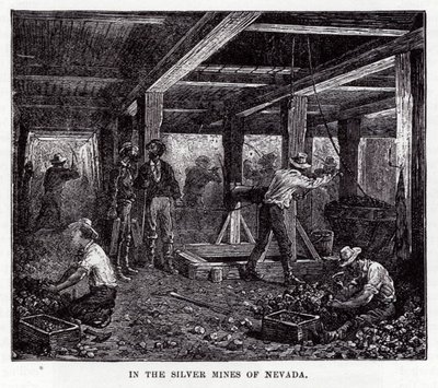 In the Silver Mines of Nevada by American School