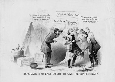 Jeff Davis in his last effort to save the Confederacy by American School