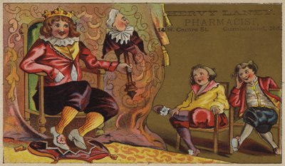 King Sitting On Throne by American School