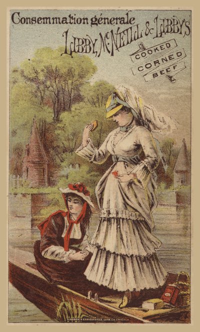 Ladies Punting on the River Eating Corned Beef by American School