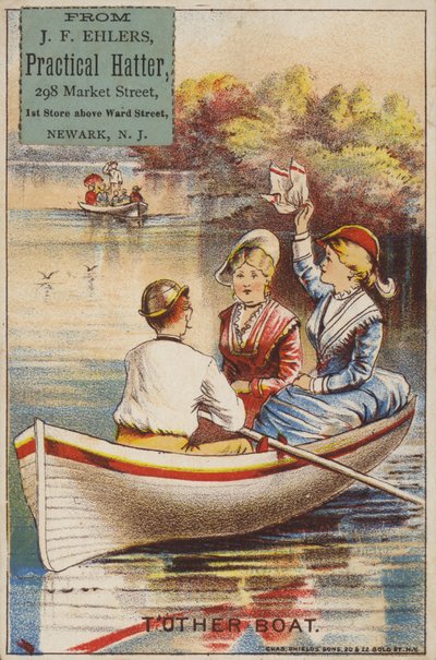 Ladies on Boating Lake by American School
