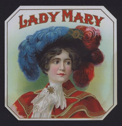 Lady Mary, cigar label by American School