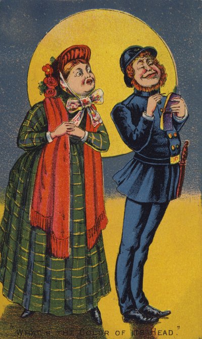 Lady and Policeman by American School