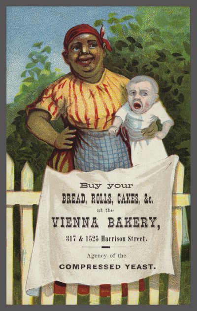Lady with Baby Advertising Vienna Bakery by American School