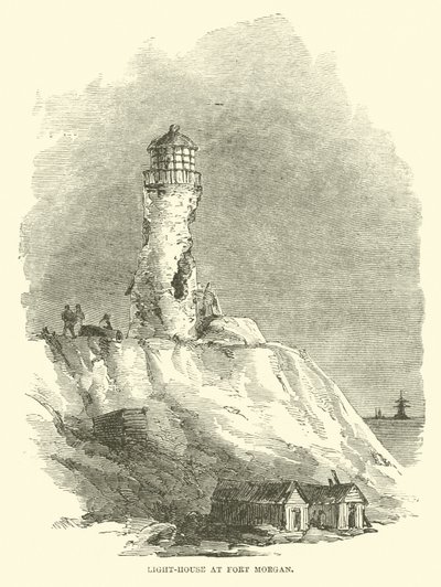 Light-House at Fort Morgan, August 1864 by American School