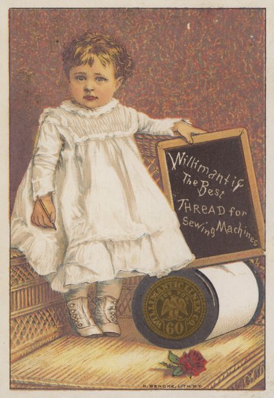 Little Girl Holding Chalk Board by American School