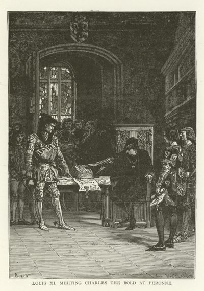 Louis XI Meeting Charles the Bold at Peronne by American School