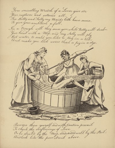 Man Thrown into Tub by Women by American School