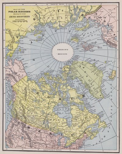 Map of the Arctic by American School