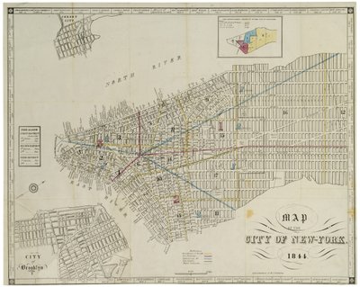 Map of the City of New York by American School